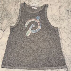 PELOTON GREY TIE DYE TANK TOP SMALL